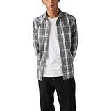 Levi's Sunset 1 Pocket Standard Chemise Button Down, Jenil Plaid Dress BL, L Homme