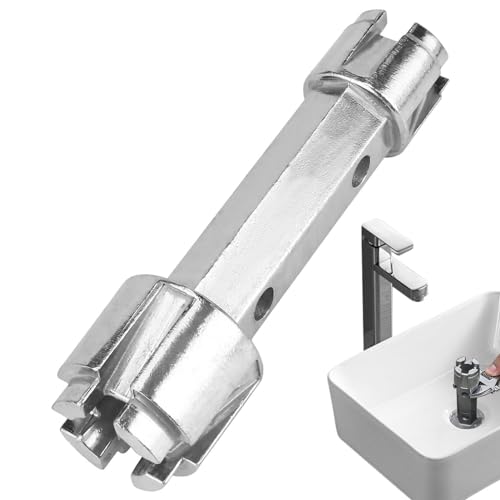 tongfeng Llave de desagüe de bañera, llave de aleación de aluminio, resistente, accesorios de drenaje de bañera para fregaderos de manos, lavabos, fregaderos de cocina, fregaderos de fregona, bañeras,