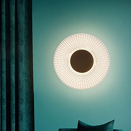 Luz de pared LED redonda dorada para decoracion interior de pasillos y dormitorios 5