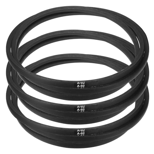 Image of uxcell 3pcs A92 or 4L940 Classic Wrapped Rubber V-Belt, 92 inch(2337mm) Inside Circumference, A Profile V Belt