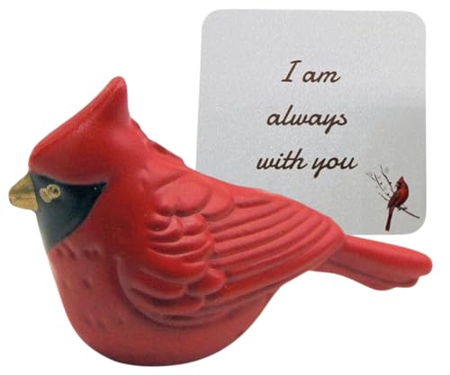 Westmon Works Cardinal Legend Pocket Charm Set Memorial Glass Token with Story Card