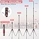JEBUTU Lichtstativ Light Stand 190cm, mit um 180° umkehrbaren Beinen, Faltbar Lichtständer Kompaktes Leichtes Lampenstativ Traglast 2kg für Fotostudio Blitzlicht Beleuchtung Fotografie mit Tasche