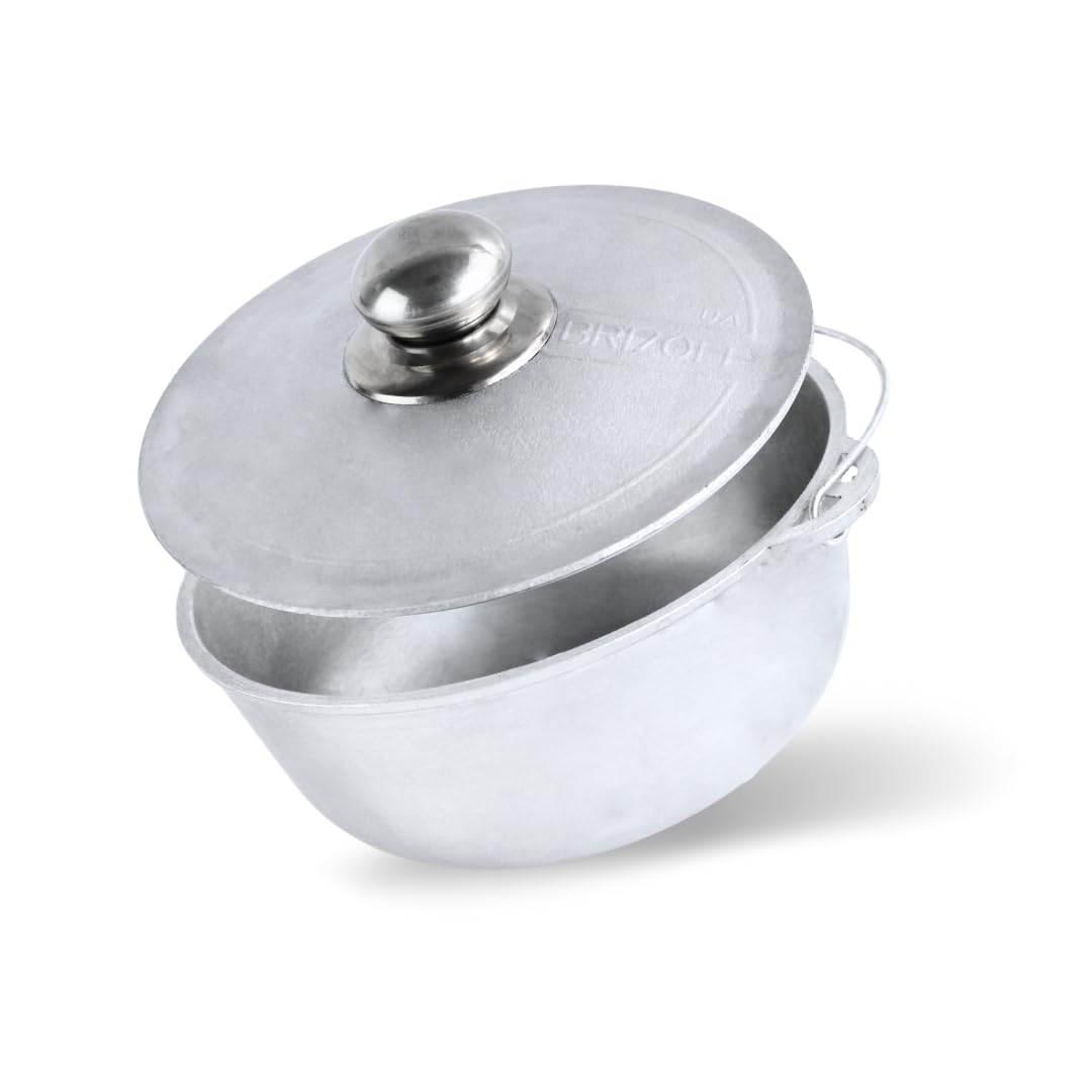 Aluminium Kazan mit Griff und Deckel 10L mit Schöpflöffel Schmortopf