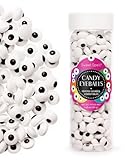 Sweet Spell Candy Eyeballs - 260 Edible Candy Eyes Sprinkles for Decorating Halloween Cookies, Cakes, Cupcakes, and Baking (120g/4.2oz, 10 mm)