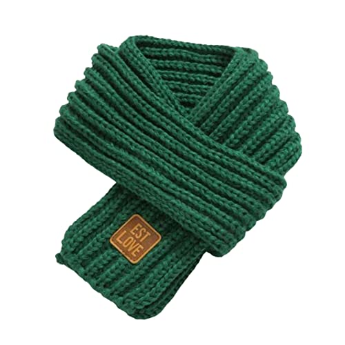 SANWOOD Bebé Invierno Bufanda Cuello Protección Chic Retención De Calor Cuello Envoltura Verde Talla única