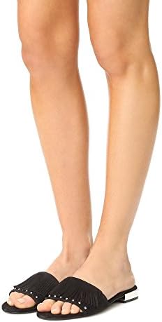 Schutz Women's Zilu Slide Sandal, Black, 10 M US | Image 1