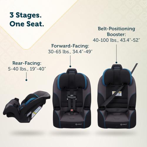 Safety 1st Crosstown All-in-One Convertible Car Seat - Deep Sea - image 3