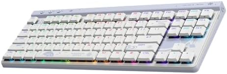 Logitech G515 Wireless Gaming Keyboard TKL, Low Profile, Kamisato Ayaka Special Edition, LIGHTSYNC RGB, Thin Tenkeyless Design, Double-Shot PBT Keycaps, Tactile Brown Mechanical Switches