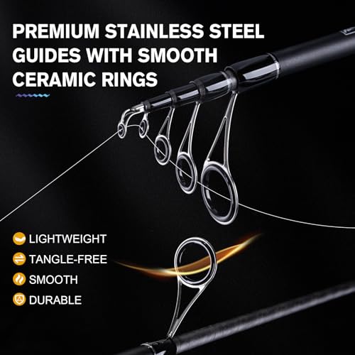 Goture(ゴチュール)コンパクトロッド 初心者・子供用 仕舞:43cm 超軽量 振出竿 ちょい投げ RIGELシリーズ (スピニング-1.83m, RIGELシリーズ) 3枚目