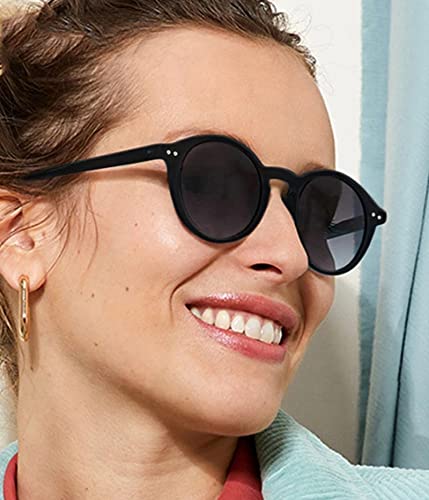 EYLRIM Classic Polarized Round Sunglasses for Women Men Vintage Style Lightweight Circle Frame Sun Glasses3