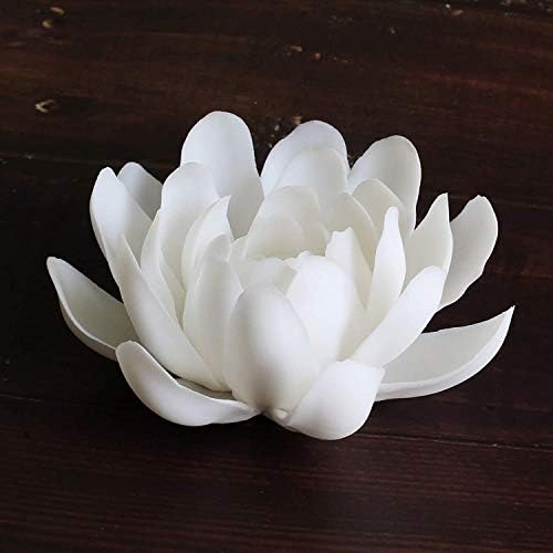 Aroong 3.9 Inch Large Ceramic White Lotus Incense Burner Flower Incense Burner Stick Holder For Yoga Studio Living Room Home Decor