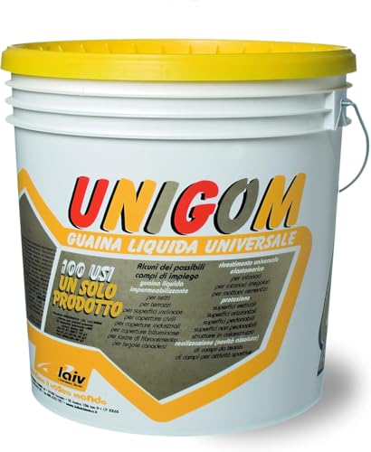 Guaina Liquida Impermeabilzzante Unigom Laiv Colore Bianco 18 Kg