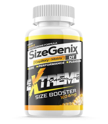 SizeGenix Pills for Men, New & Improved Extreme Extra Strength 2022 Size Genix Formula, 1 Bottle, 30 Day Supply (60 Capsules)