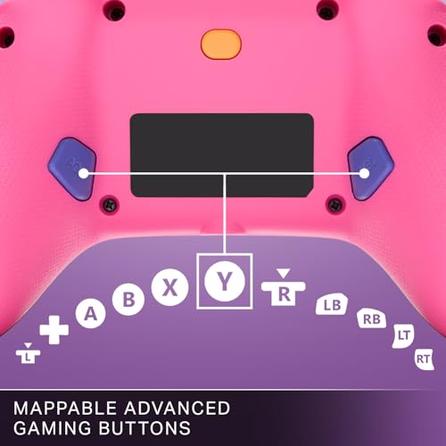 Image of PowerA Advantage Plus Wired Controller for Xbox Series X|S - Moonlit Palms, officially licensed, adjustable height thumbsticks, hall effect, mappable buttons, works with Xbox One and Windows 10 /11 PC