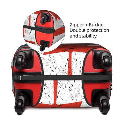 Travel Luggage Cover Half America And Half Canada Flag Fashion Washable Baggage Suitcase Protector Fit For Luggage Small3