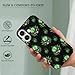 UTRSIFB Slim Protective Cover Compatible for iPhone 17 Case Skull Weedleaf Leaves Green Black, Lightweight TPU case with Anti-Slip Grip and Precise Cutouts for All Ports