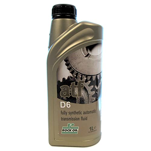 Automatic Transmission Fluid By Rock Oil LR023288, Fully Synthetic ATF D6, 1 Liter, Compatible with Land Rover Discovery 5, Sport, Defender 90, 110, & 130 L663, Range Rover Sport, P38, Evoque, & Velar