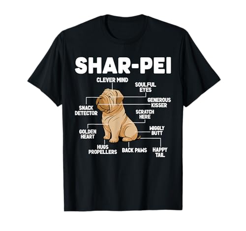 Shar Pei Anatomy Shar Pei Lover Shar Pei Owner T-Shirt