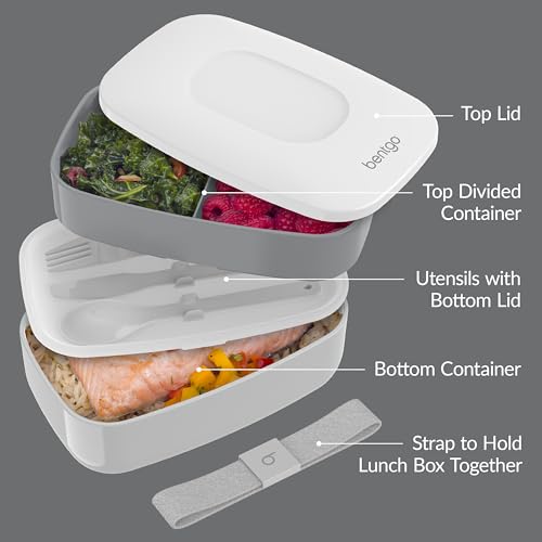 Image of Bentgo Classic Stackable 3-Compartment Adult Bento-Style Lunch Box