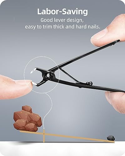 EBEWANLI Straight Nail Clipper, 17mm Wide Jaw Opening Toe Nail Clippers, Extra Large Toenail Clippers for Thick Toenails, Heavy Duty Toenail Clippers for Seniors, Men, Women