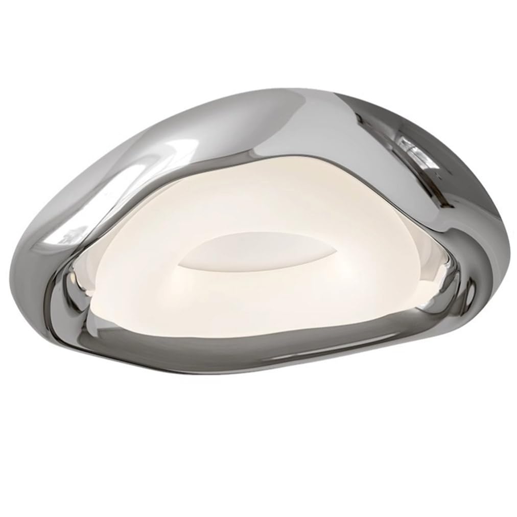 Plafonnier LED géométrique argenté 36W de 53cm à intensité variable - 8