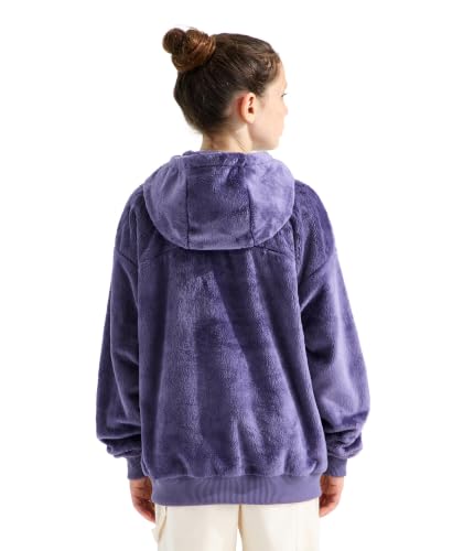 Image of THE NORTH FACE Girls' Osito Full Zip Hoodie | Fleece Hooded Jacket With Hand Pockets & Durable Ribbed Collar