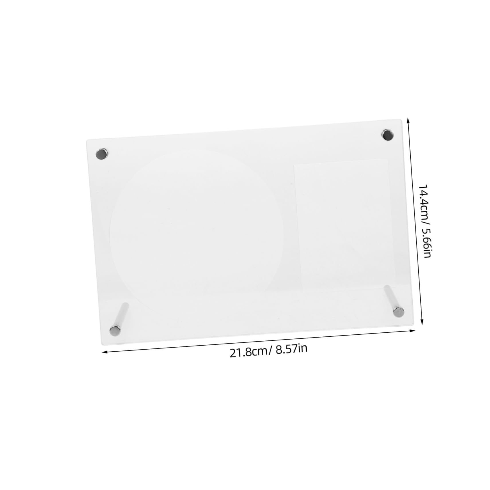 HOOTNEE Acrylic CD Display Stand Rack Clear Photo Storage Holder for Dvds Cards Compact Design for Home Office Versatile Clear Display Frame for Photos Memorabilia