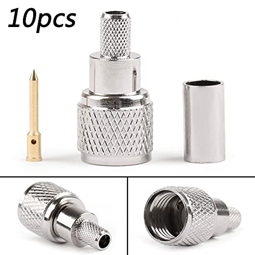 Conector Mini-UHF macho 10 piezas para cable RG-58 miniatura 2