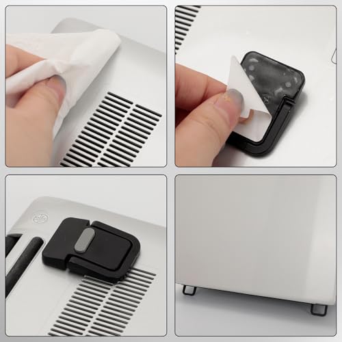 Elevadores adhesivos portátiles para teclado, 4 piezas miniatura 5
