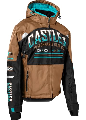 Castle X Womens' Strike G7 Jacket, Wood/Turquoise/Black, Medium