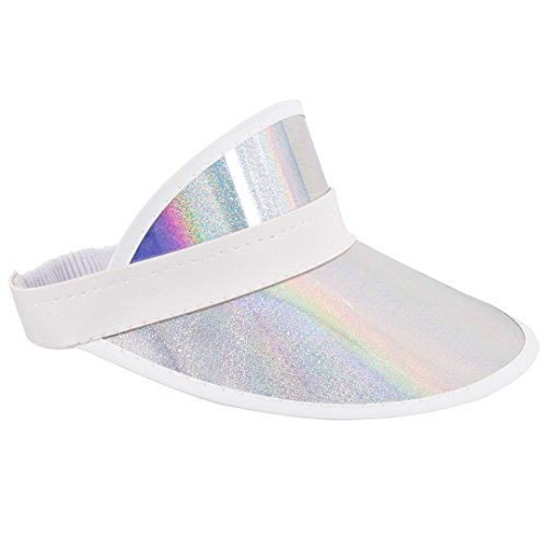 Image of Surkat Plastics Clear Sun Visors UV Protection Hat Cap Headwear Sunhat for Golf Tennis Beach Cycle