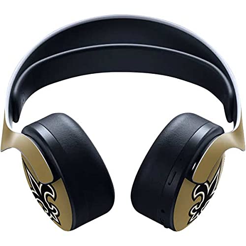 Skinit Decal Gaming Skin Compatible with Pulse 3D Wireless Headset for PS5 - Officially Licensed NFL New Orleans Saints Large Logo Design