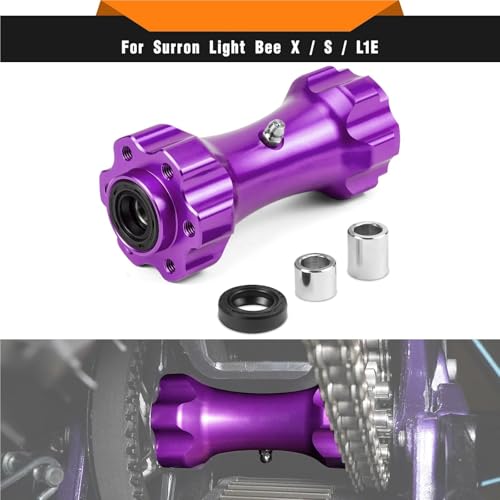 Surron Light Bee X eje de transmisión central aluminio sprocket chain cover 2