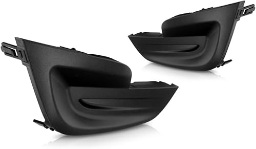 Miniatura 6 de Para Nissan Altima - Cubierta de luz antiniebla 2013 2014 2015 para lado del conductor y del pasajero, bisel de rejilla, negro texturizado, sedán,