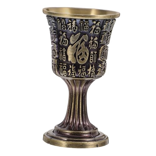 MAGICLULU Cáliz De Latón Retro Con Diseño De Copa En Forma De Corazón Para Cóctel Decoración Del Hogar Boda Halloween