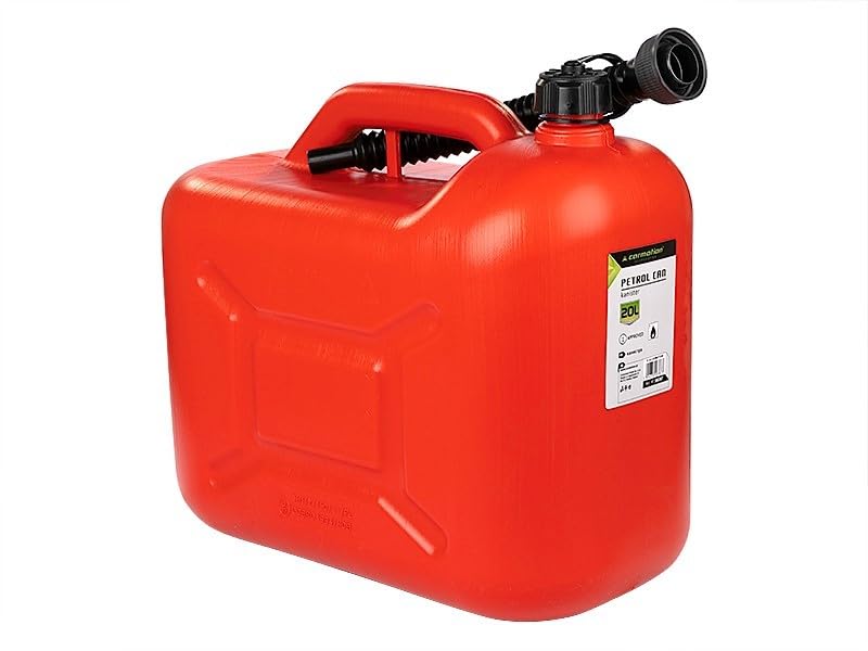 Carmotion Bidon en Plastique pour Carburant, 20L, Rouge