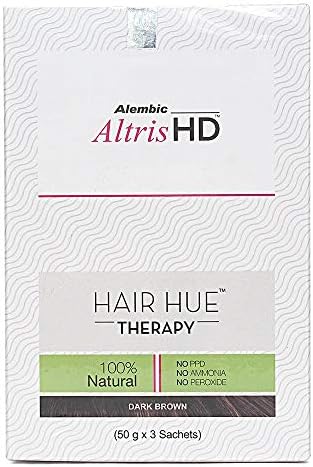 ALTRIS HAIR COLOUR Alembic HD, Hair Hue Therapy, 3 Sachets, Dark Brown