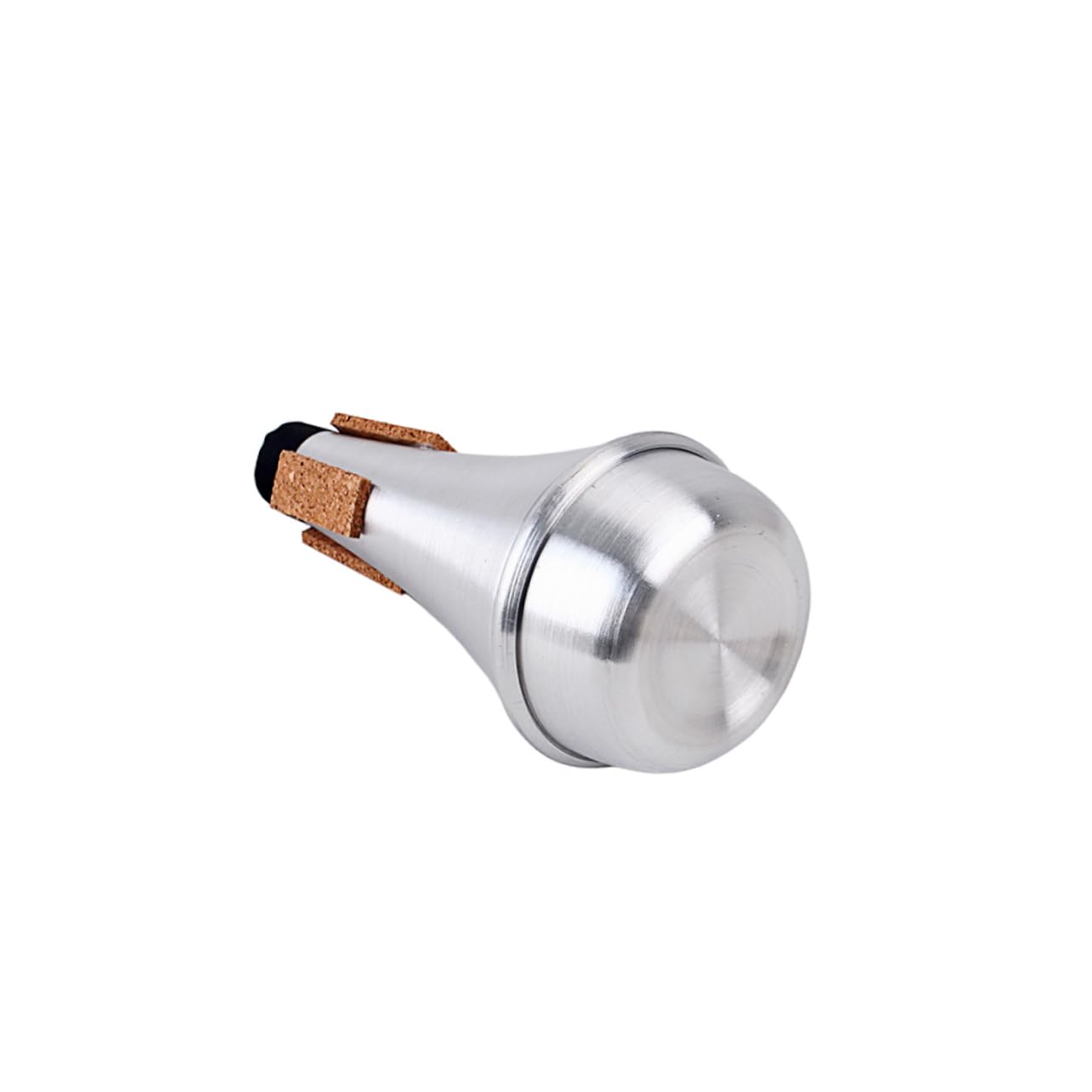 Generic Practice Trumpet Mute for Beginners Silver Trumpet Straight Cup Mute Softwood Pad Ca109 Accessory