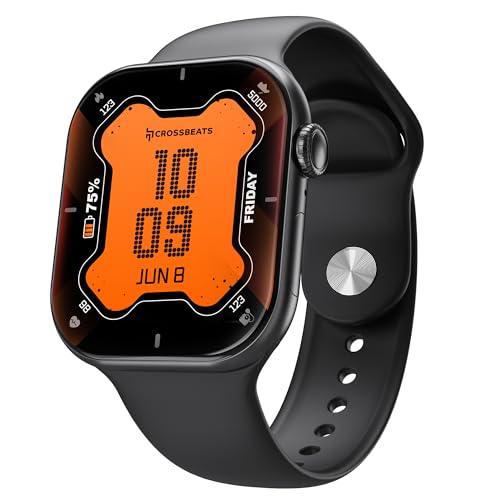 CrossBeats Nexus Pro Smart Watch for Man with Whatsapp & AI ChatGPT | 2.08' AMOLED 120Hz | 7-Day Battery | BP...