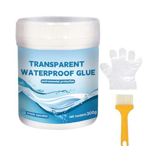 Shaersu Revestimiento Impermeabilizante,Sellador Impermeable Transparente 300g | Impermeabilización Anti-Fugas Para Paredes Interiores Jardín Baño Ducha Exteriores
