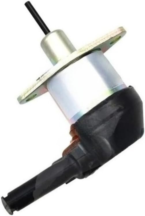 Stop Solenoid Valve, Compatible with Caterpillar/Cat E307E 908H2, Compatible with Kubota V3300, 12V 387-9886 3879886 1G77260012 1G77260012, Solenoid Valve for Excavator (3879886)