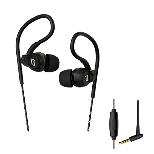 Langsdom Sweatproof Sport Headphones In Ear Bass Exercise Earbuds Earphones with Remote and Mic for Running Gym Jogging for iPod iPhone Samsung (SP80A Black? …