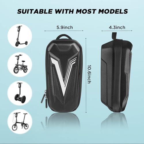 Vitalismo Electric Scooter Bag Scooter Accessories for Adults Kick Scooter Front Bag Waterproof EVA E Scooter Storage Bag Large Capacity Universal Scooter Handlebar Bag - Image 6