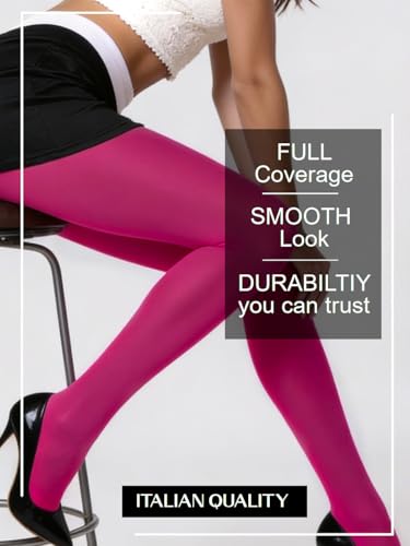 Image of Mila Marutti Opaque Tights for Women | Soft Stockings Pantyhoseier | - Made in EU