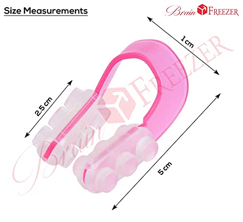 Image of Brain Freezer Nose Shaper, Fashion Invisible Nose Up Lifting Clip Shaper Shaping Tool Straightening Beauty set of 5 Pink