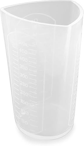 Modixun 4 tazas medidoras de resina de silicona, tazas gruesas de mezcla de silicona con 3 unidades de medición, tazas de mezcla de silicona