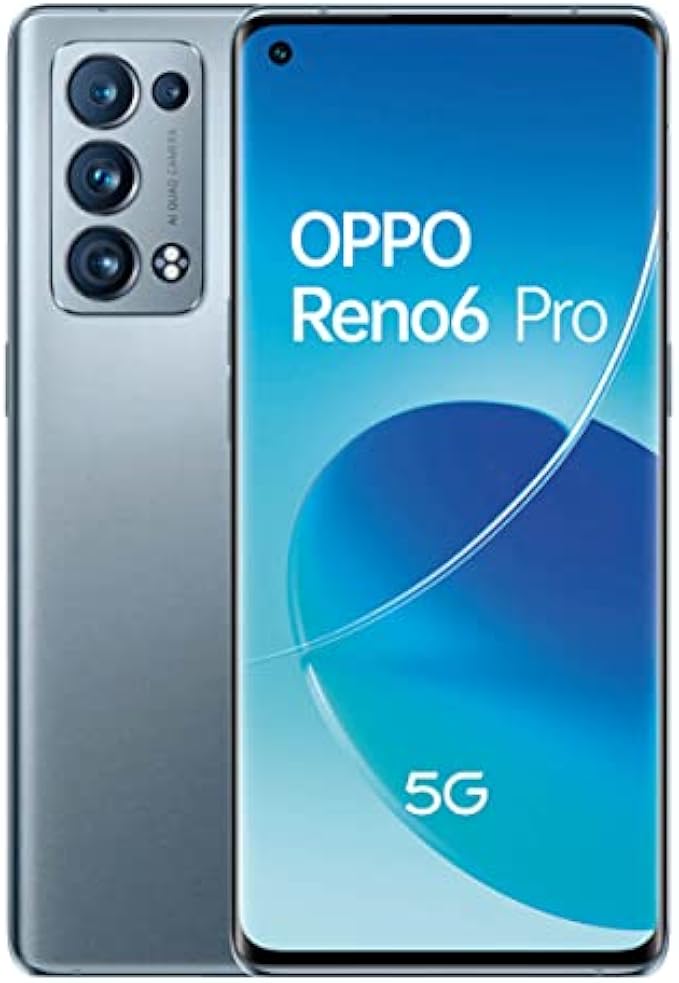 OPPO Reno 6 PRO 5G CPH2247 Dual SIM 12GB Ram 256GB Storage Snapdragon 870 EU/UK Global Model Factory Unlocked - Lunar Grey