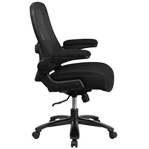 Flash Furniture Big & Tall Office Chair | Black Mesh Executive Swivel Office Chair With Lumbar And Back Support And Wheels #TOP7
