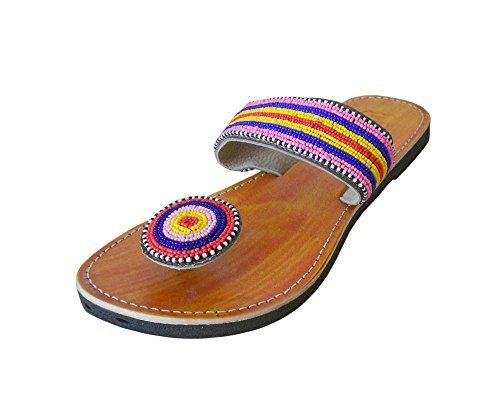 Chaussons en cuir faits main style indien traditionnel haut de gamme pour femme