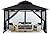 MASTERCANOPY Outdoor Garden Gazebo for Patios with Stable Steel Frame and Netting Walls (10x10,Black)